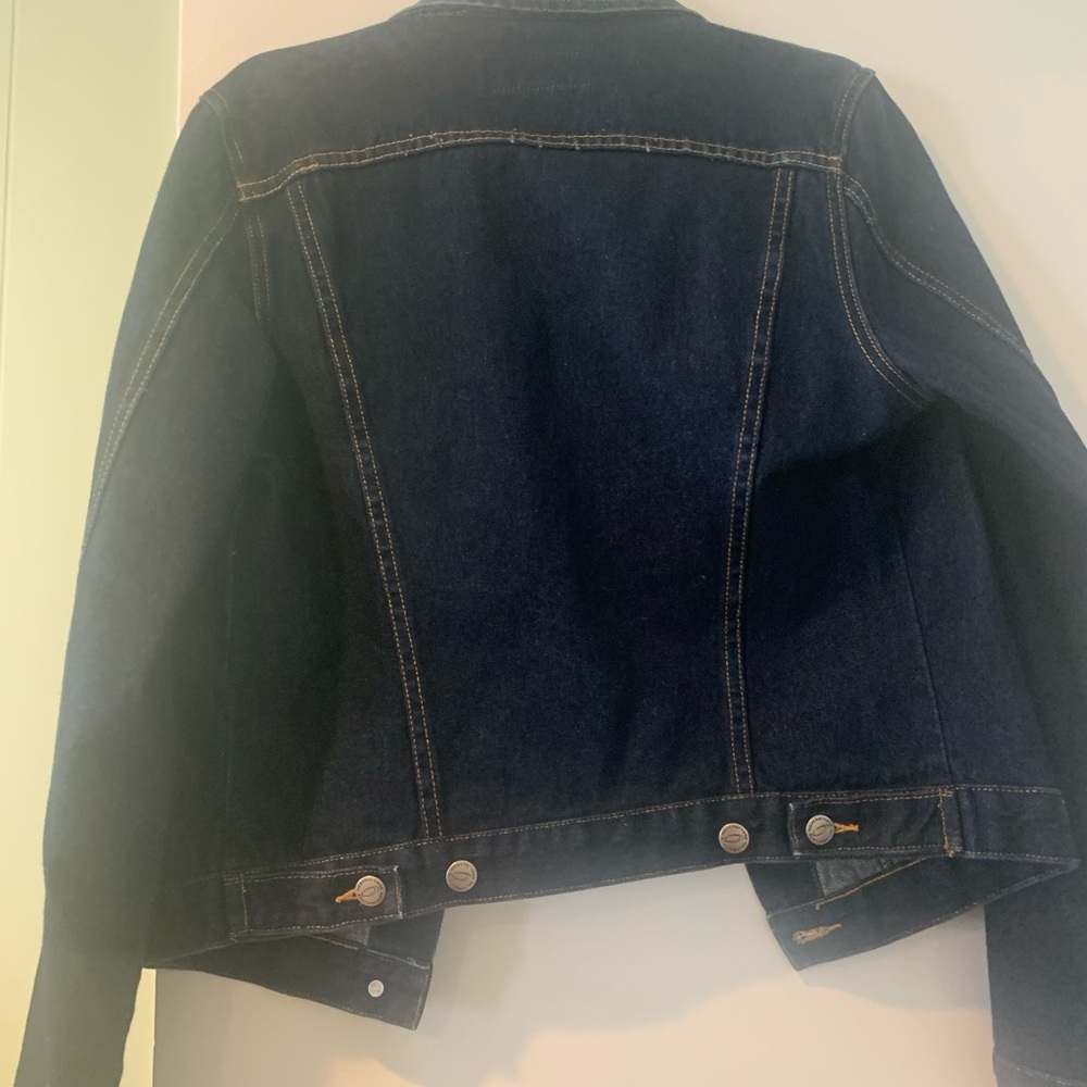 Weather Vane Jeanswear Jean Jacket Size Womens Large. Dark - Picture 3 of 3